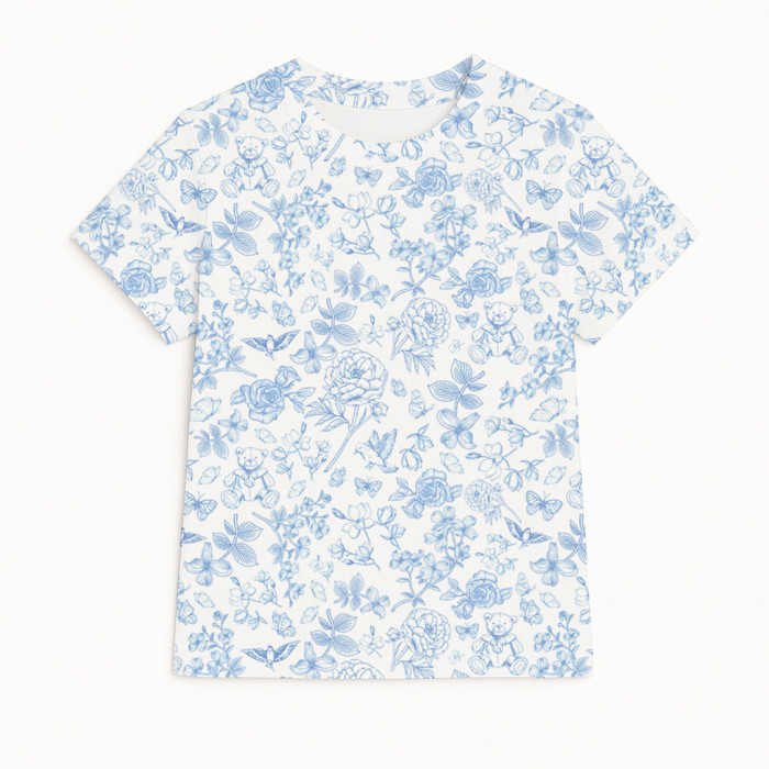 Футболка з коротким рукавом для хлопчиків та дівчаток TSH001 CHLOE BLUE