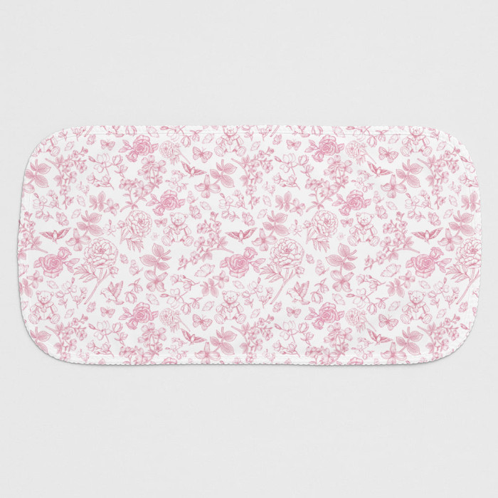 Мусліновий слюнявчик BB009   CHLOE PINK– органічна бавовна Supima
