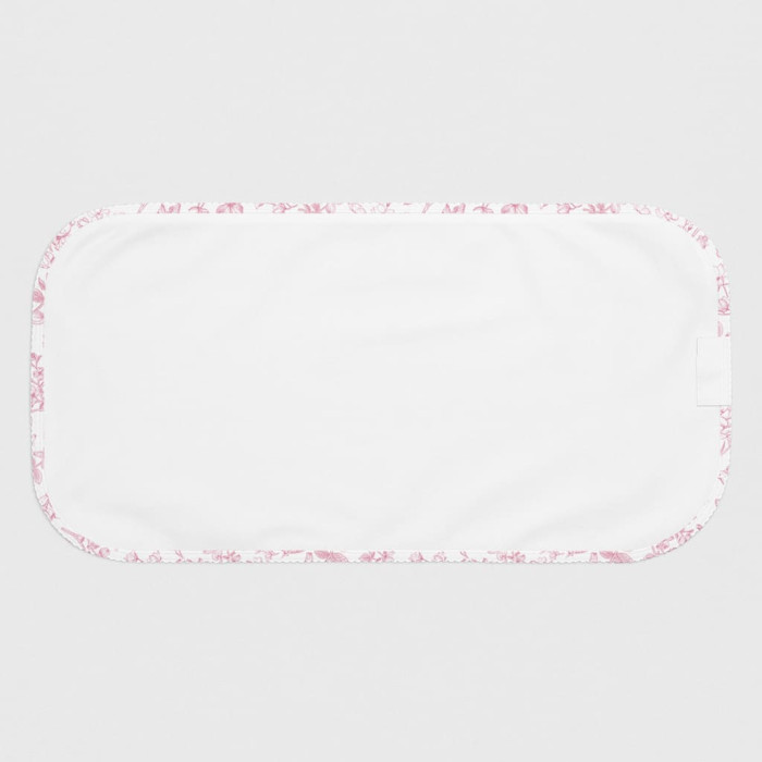 Мусліновий слюнявчик BB009   CHLOE PINK– органічна бавовна Supima