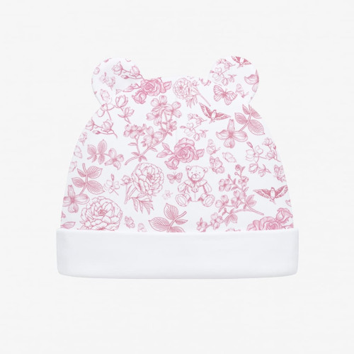 Шапочка з вушками H002 CHLOE PINK