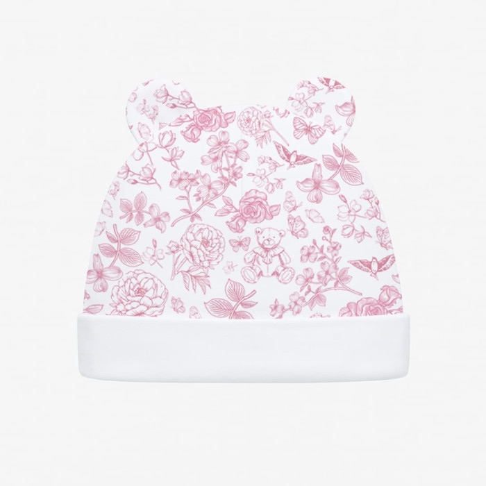 Шапочка з вушками H002 CHLOE PINK