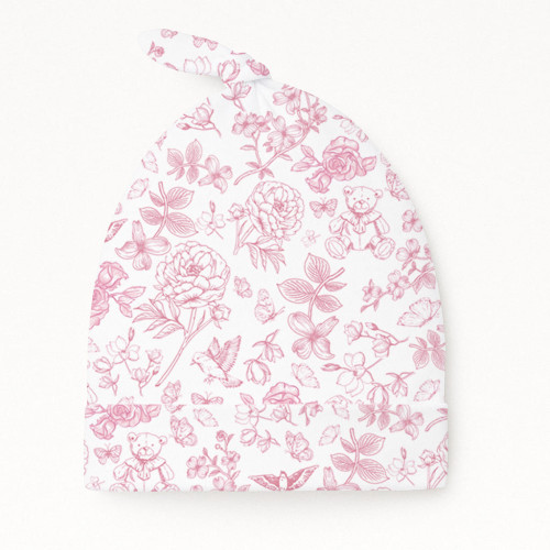 Шапочка з вузликом з бавовни Supima H003 CHLOE PINK