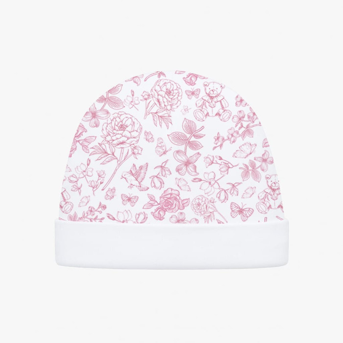 Дитяча шапочка з відворотом H004 CHLOE PINK