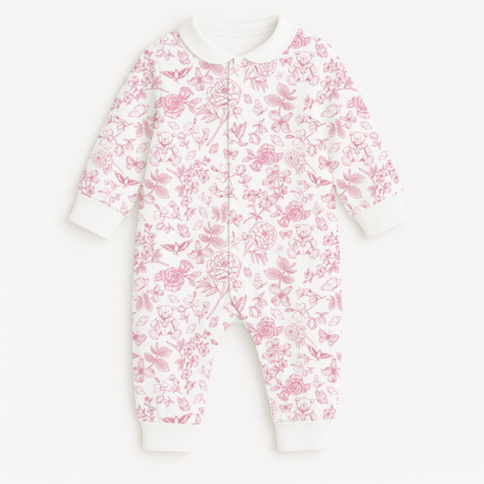 Ромпер з довгим рукавом i комірцем K060CL CHLOE PINK