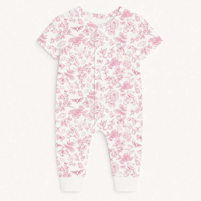 Ромпер з коротким рукавом K061 CHLOE PINK