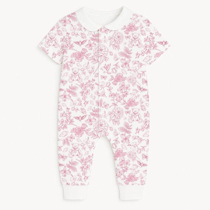 Ромпер з коротким рукавом i комірцем K061CL CHLOE PINK