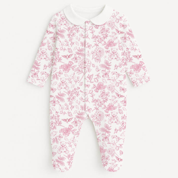 Сліп з комірцем із 100% бавовни Pima — модель K063 CHLOE PINK