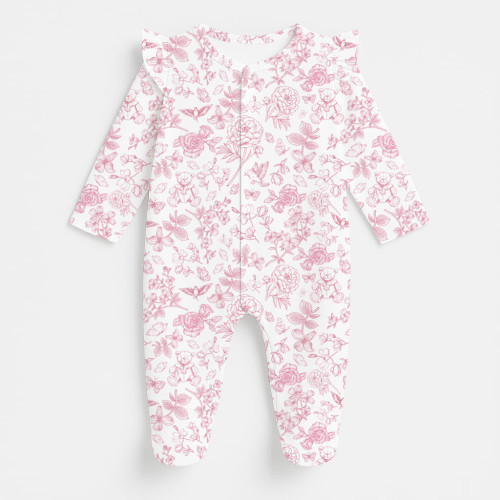 Слип с рюшами для Девочки из 100% хлопка Pima  K065 CHLOE PINK