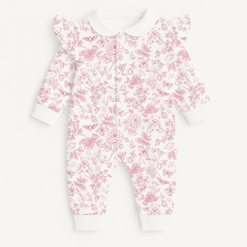 Ромпер с длинным рукавом воротником и крылышками K070CL CHLOE PINK