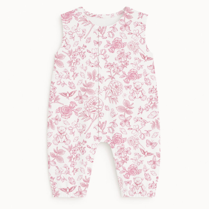 Довгий пісочник із рукавами з бавовни Supima R009 CHLOE PINK