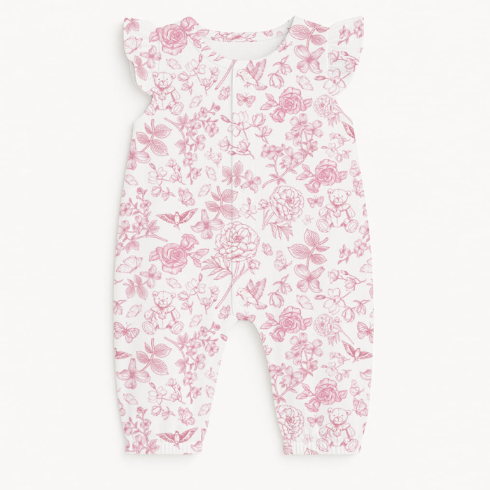 Довгий пісочник із крильцями з бавовни Supima R011 CHLOE PINK
