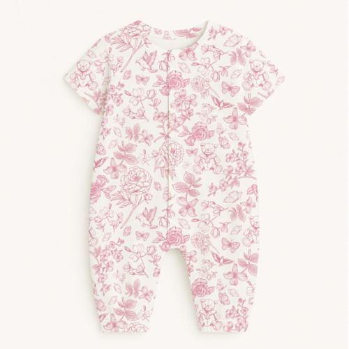 Довгий пісочник із рукавами з бавовни Supima R017 CHLOE PINK