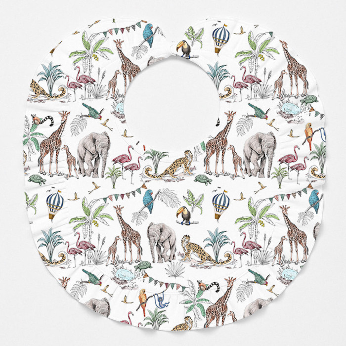 Слинявчик з обробкою рюшкой BIB006 MADAGASKAR