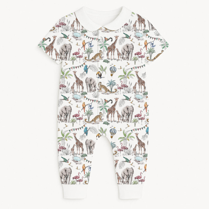 Ромпер з коротким рукавом i комірцем K061CL MADAGASKAR