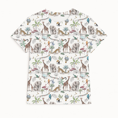 Футболка з коротким рукавом для хлопчиків та дівчаток TSH001 MADAGASKAR