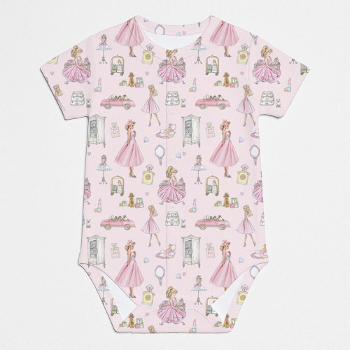 Боди Передняя застежка с коротким рукавом для малышей BSHL009 MON CHERIE