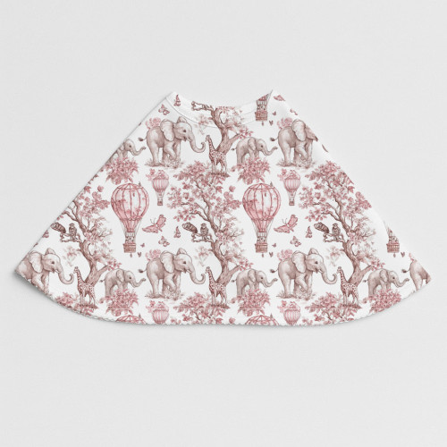 Мусліновий слюнявчик BB010  PINK TOILE AFRICA– органічна бавовна Supima
