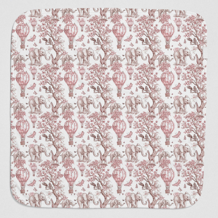 Двошарова дитяча ковдра BL001 PINK TOILE AFRICA