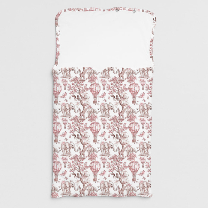 Затишний Конверт (кокон) Babynest C002 PINK TOILE AFRICA