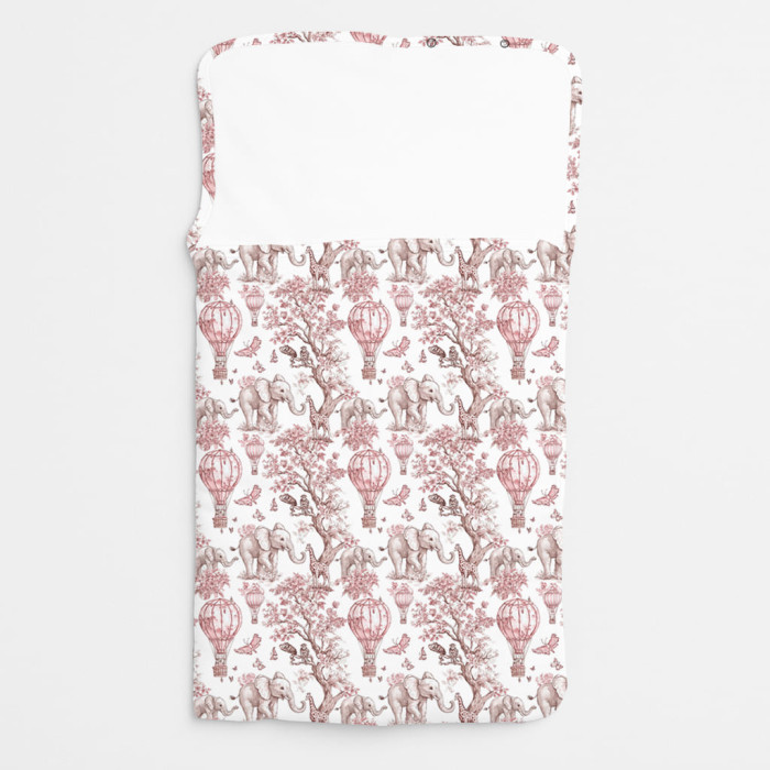 Затишний Конверт (кокон) Babynest C002 PINK TOILE AFRICA