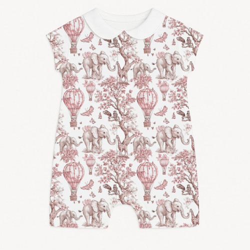 Пісочник із бавовни з комірцем Supima R003CL PINK TOILE AFRICA