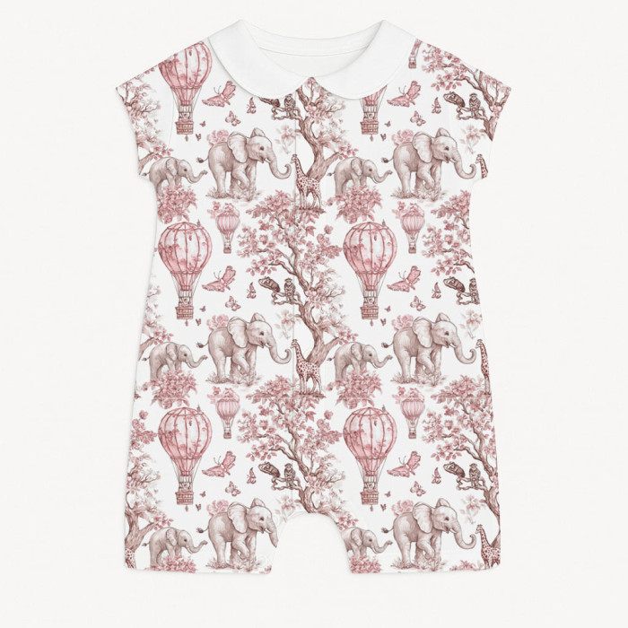 Пісочник із бавовни з комірцем Supima R003CL PINK TOILE AFRICA