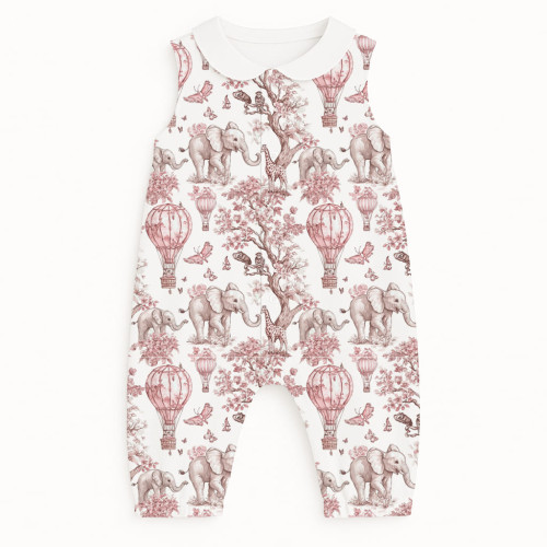 Длинный песочник с рукавами и воротником Supima R009CL PINK TOILE AFRICACL PINK TOILE AFRICA