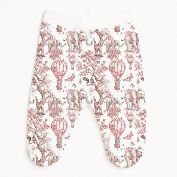 Штанці з закритими ніжками SH002 Pink Toile Africa