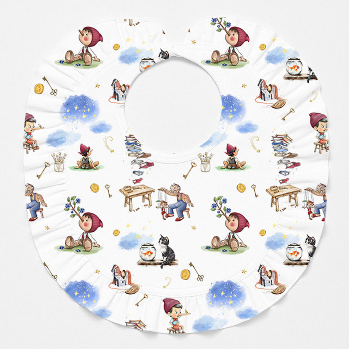 Слинявчик з обробкою рюшкой BIB006 PINOCCHIO