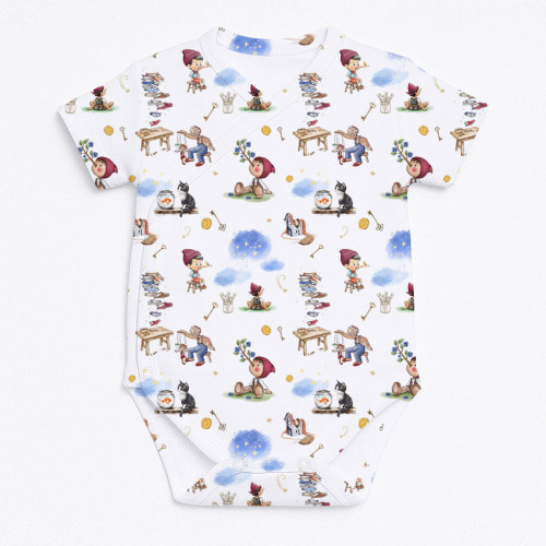 Боди  Kimono с коротким рукавом для малышей BSHL004  PINOCCHIO
