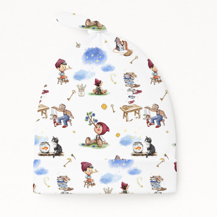 Шапочка з вузликом з бавовни Supima H003 PINOCCHIO