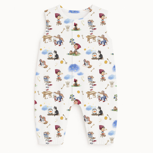 Длинный песочник с рукавами из хлопка Supima R009 PINOCCHIO