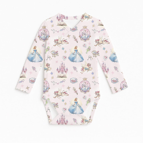 Боди  Kimono с длинным рукавом для малышей BLS004 ROSEMARY