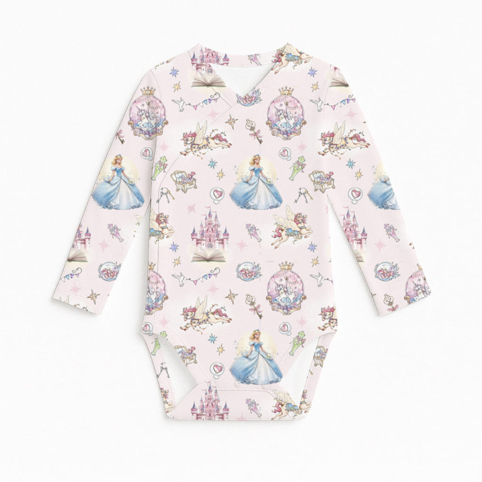Боді Kimono з довгим рукавом для немовлят BLS004 ROSEMARY