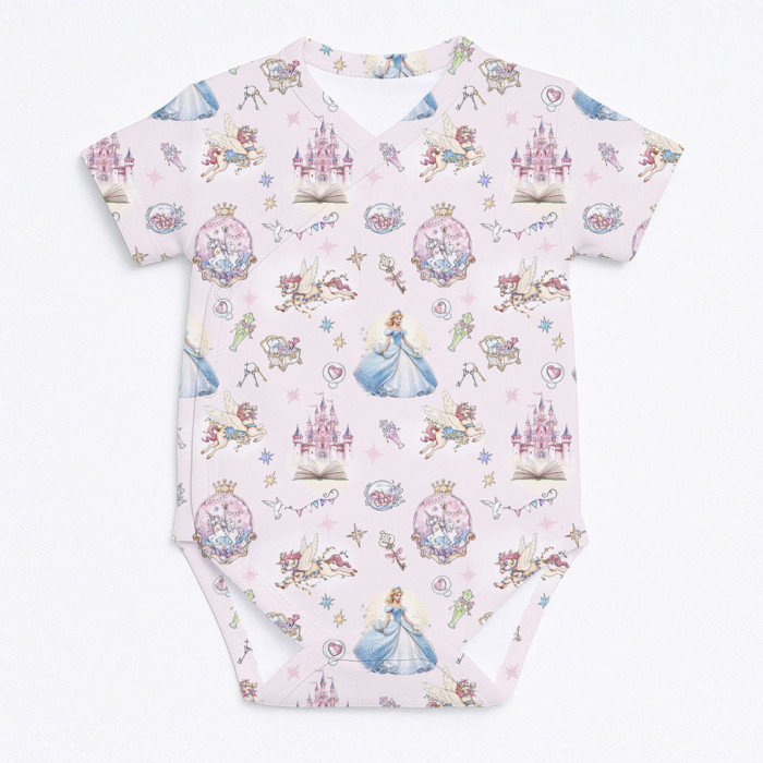 Боді Kimono з кортким рукавом для немовлят BSHL004 ROSEMARY