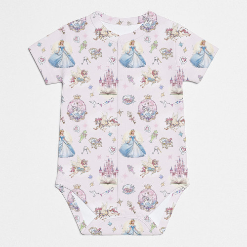 Боди Передняя застежка с коротким рукавом для малышей BSHL009 ROSEMARY