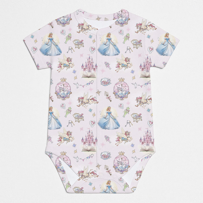 Боді Передня застібка з коротким рукавом для немовлят BSHL009 ROSEMARY