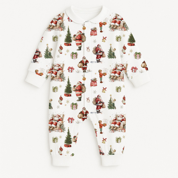 Ромпер з довгим рукавом i комірцем K060CL Santa