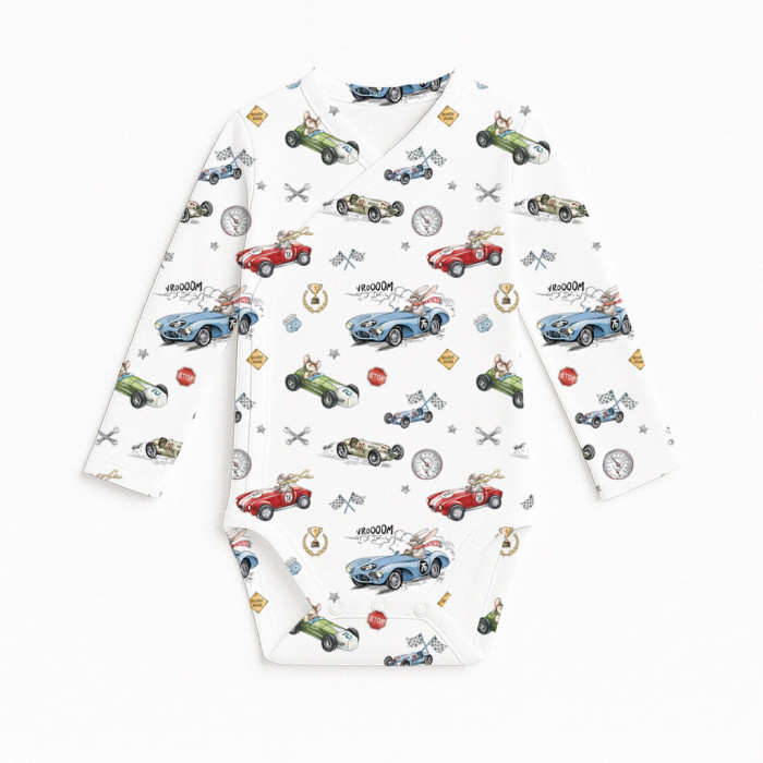 Боді Kimono з довгим рукавом для немовлят BLS004 TURBO RIDER