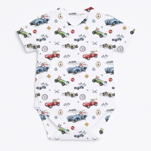 Боди  Kimono с коротким рукавом для малышей BSHL004  TURBO RIDER