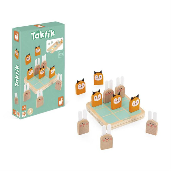 Janod Настольная игра Крестики-нолики 2 в 1 J02472