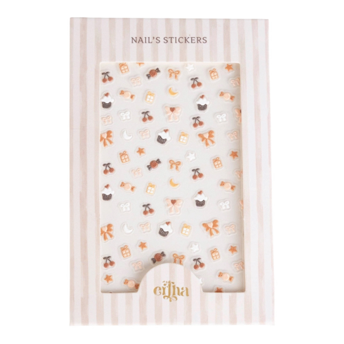 3D наліпки для нігтів «Бантики» Nail Stickers, Mrs. Ertha