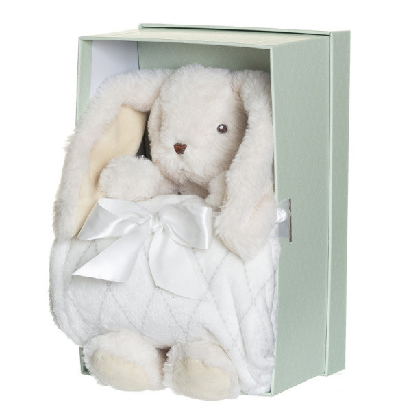 Teddykompaniet М’яка іграшка кролик Svea з ковдрою в коробці, 4246