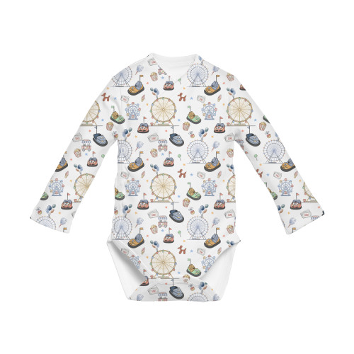 Боди  Kimono с длинным рукавом для малышей BLS004  Bumper Car