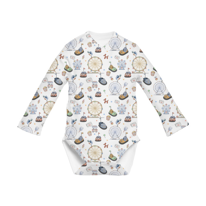 Боді Kimono з довгим рукавом для немовлят BLS004 Bumper Car