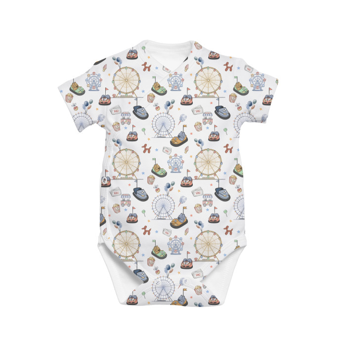 Боді Kimono з кортким рукавом для немовлят BSHL004  Bumper Car