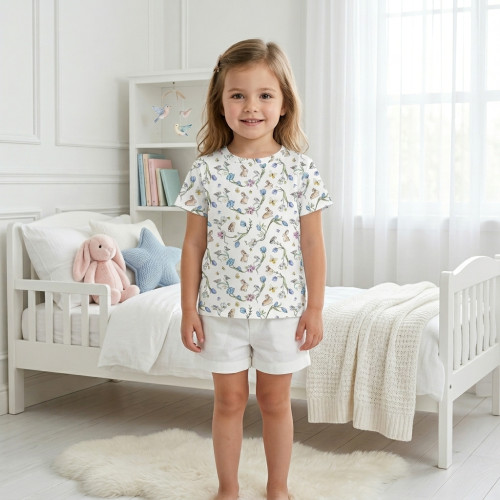Футболка з коротким рукавом для хлопчиків та дівчаток TSH001 BLOSSOM BLUE