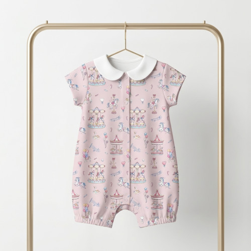 Пісочник із бавовни з комірцем Supima R003CL Bonbon Pink