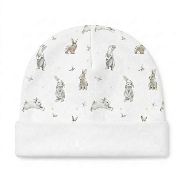 Дитяча шапочка з відворотом H004  BUNNY CLASSIC