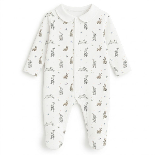 Сліп з комірцем із 100% бавовни Pima — модель K063 BUNNY CLASSIC